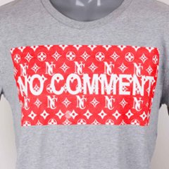 NOCOMMENTPARIS ノーコメントパリ フランス 　 グレー ロンＴ プリント 【国内正規品】画像