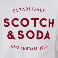 SCOTCH&SODA スコッチ アンド ソーダ トレーナー スエット ホワイト画像