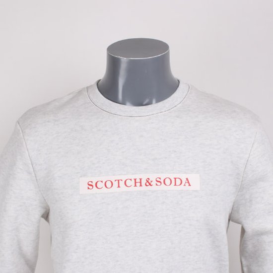 SCOTCH&SODA スコッチ アンド ソーダ グレー ワンポイント プリント画像