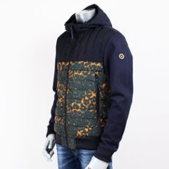 SCOTCH&SODA スコッチ アンド ソーダ 切り返し カモフラ ブルゾン ネイビー画像