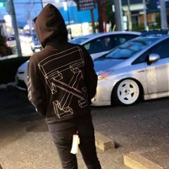 Off-White オフホワイト DIAG 3D CARRYOVER ZIP HOODIE ブラック ジップパーカー の画像