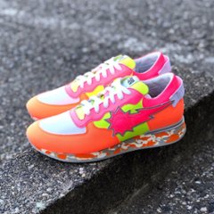 URBAN SUN アーバンサン 日本限定モデル ANDRE245 オレンジ×ピンク×ホワイト メンズ イタリア画像