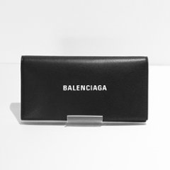 BALENCIAGA バレンシアガ 財布 二つ折り長財布 531522 DLQHN 1060 ブラック レザー メンズ財布の画像