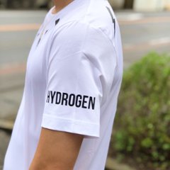 HYDROGEN ハイドロゲン ホワイト 稲妻 ドクロ テニスライン 画像