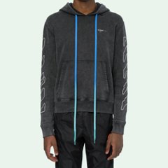 Off-White オフホワイト ABSTRACT ARROWS HOODIE グレー パーカー画像