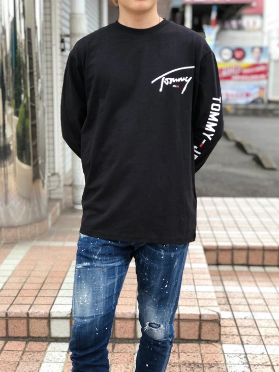 TOMMYJEANS トミージーンズ ロンT ブラック 【国内正規品】画像