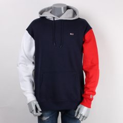 TOMMYJEANS トミージーンズ パーカー ネイビー ホワイト レッド トリコロール 【国内正規品】の画像