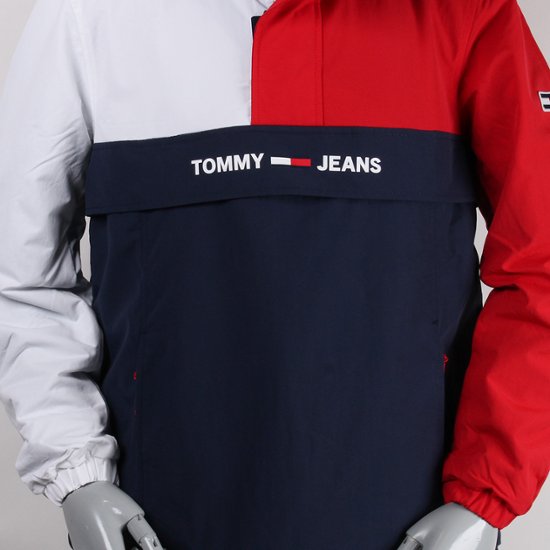 TOMMYJEANS トミージーンズ プルオーバー ブルゾン トリコロール 【国内正規品】画像