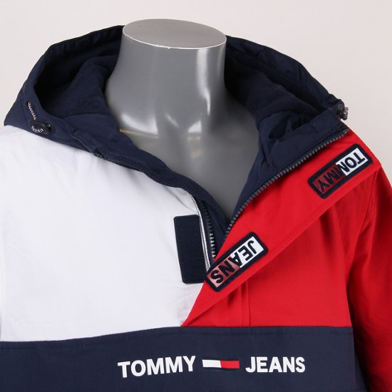 TOMMYJEANS トミージーンズ プルオーバー ブルゾン トリコロール 【国内正規品】画像