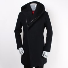 junhashimoto ジュンハシモト WRAP COAT ラップコート ブラックの画像