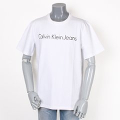 CALVIN KLEIN JEANS カルバンクラインジーンズ CK ロゴ Tシャツ ホワイト オーバーサイズの画像