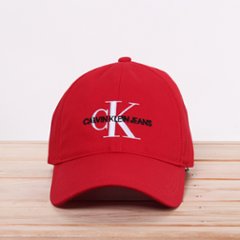 CALVIN KLEIN JEANS カルバンクラインジーンズ CK ロゴ レッド キャップ　Safari 5月号掲載 P208 他色の画像