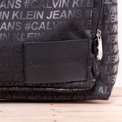 CALVIN KLEIN JEANS カルバンクラインジーンズ CK ロゴ キャンパス バックパック ブラック画像