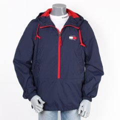 TOMMYJEANS トミージーンズ クラシックジップポップオーバー プルオーバーの画像