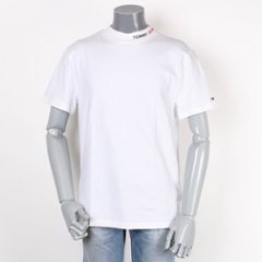 TOMMYJEANS トミージーンズロゴハイネック Tシャツ ホワイトの画像