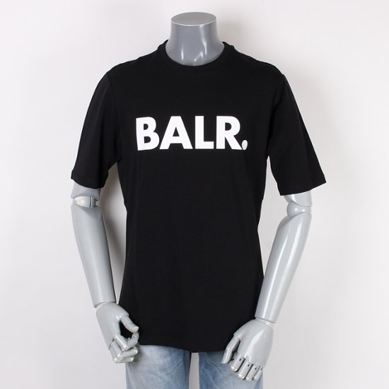 BALR ボーラー 半袖 Tシャツ ブラック ブランドロゴ画像