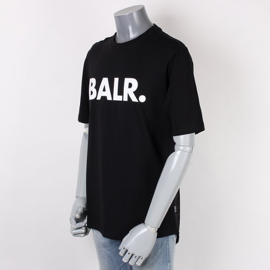 BALR ボーラー 半袖 Tシャツ ブラック ブランドロゴ画像