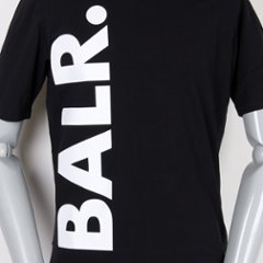 BALR ボーラー 半袖 Tシャツ ブラック ブランドロゴ画像