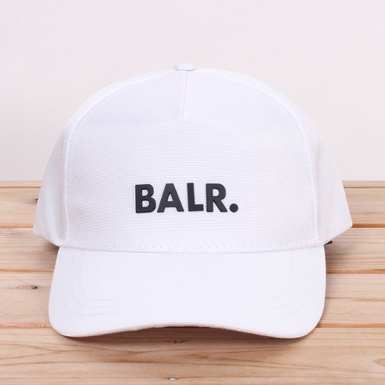 BALR ボーラー キャップ  ホワイト ブランドロゴ マットブラック画像