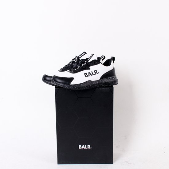 BALR ボーラー スニーカー ホワイト ブラック ブランドロゴ 画像