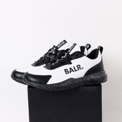 BALR ボーラー スニーカー ホワイト ブラック ブランドロゴ の画像