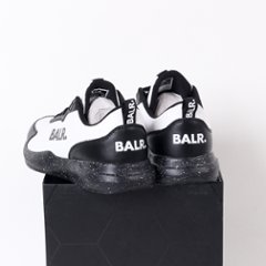 BALR ボーラー スニーカー ホワイト ブラック ブランドロゴ 画像