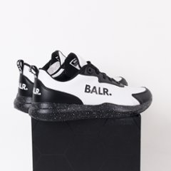 BALR ボーラー スニーカー ホワイト ブラック ブランドロゴ 画像