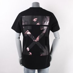 Off-White オフホワイト ブラック Caravaggio アロー T シャツの画像