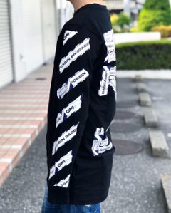 Off-White オフホワイト ブラック エアポート ロング スリーブ T シャツ画像