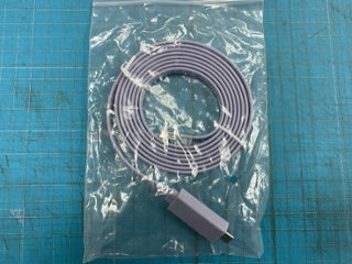 Cisco互換コンソールケーブル(USB type-C⇔RJ45)【水色】の画像