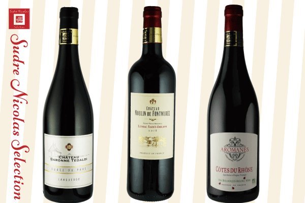 ニコラワイン通信Vol.9　ニコラセレクション フランス銘醸地厳選赤3本セットの画像