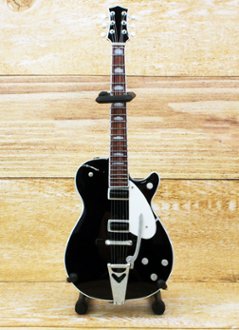 Musical Story Artist motif 1/4 ミニチュア 楽器 ギター ジョージ・ハリスン 1957 6128 Duo Jet Black Finishの画像