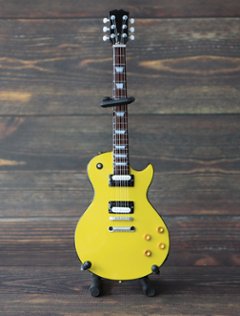 Musical Story Artist motif 1/4 ミニチュア 楽器 ギター Canary Yellow レスポール画像