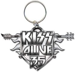 Kiss キッス ALIVE35 オフィシャル メタル キーホルダーの画像