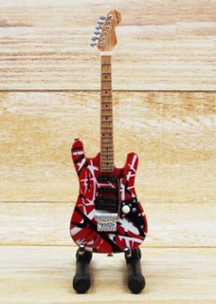 Musical Story Artist motif 1/6 15cm ミニチュア ギター 楽器 ヴァン ヘイレン EVH ストラトキャスターの画像