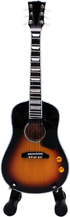 Musical Story 1/6 15cm ミニチュア ギター 楽器 アコースティック ギター JLAG の画像