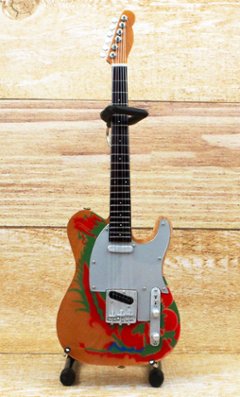 Musical Story Artist motif 1/4 ミニチュア 楽器 ギター レッド ツェッペリン ジミー ペイジ テレキャスター ドラゴンの画像