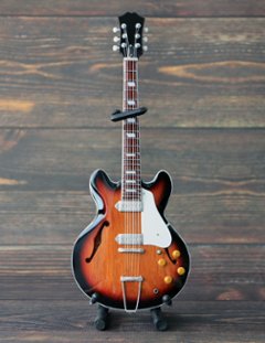 Musical Story Artist motif ミニチュア ギター BEATLES ビートルズ ジョン レノン カジノ ヴィンテージの画像