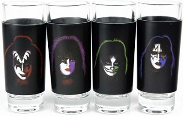 KISS キッス ショットグラス 4個セット画像