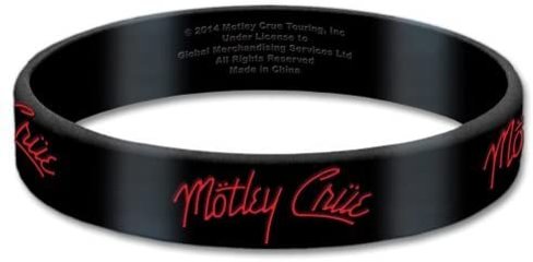 MOTLEY CRUE モトリークルー オフィシャル ロゴ ラバー ブレス バンド グッズ アクセサリーの画像