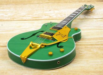 Musical Story 1/4 ミニチュア 楽器 ギター グレッチ GRETSCH  グリーン 画像