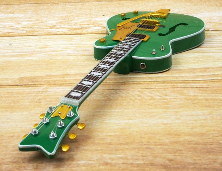 Musical Story 1/4 ミニチュア 楽器 ギター グレッチ GRETSCH  グリーン 画像