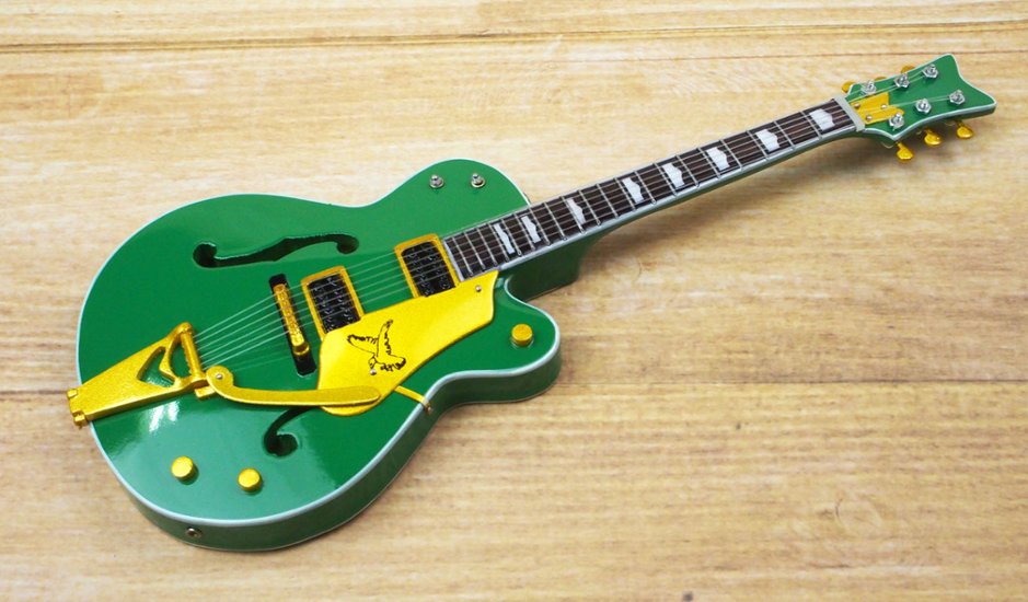 Musical Story 1/4 ミニチュア 楽器 ギター グレッチ GRETSCH  グリーン 画像