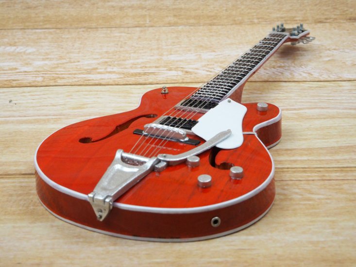 Musical Story 1/4 ミニチュア 楽器 ギター グレッチ GRETSCH オレンジステイン画像