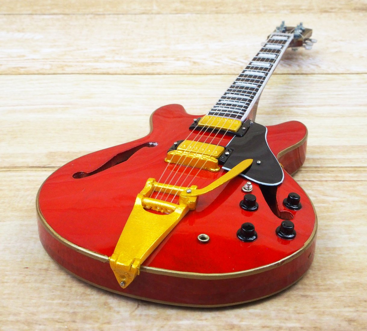 Musical Story 1/4 ミニチュア 楽器 ギター ES 355 アンティーク 