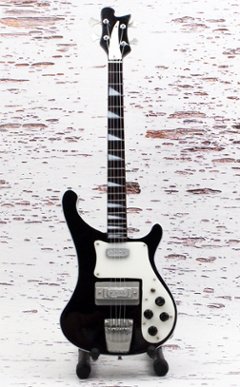 REBELLION 1/4 スケール ミニチュア 楽器 ベース ギター ラッシュ ゲディー リー リッケンバッカーの画像