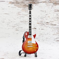 Musical Story 1/3 スケール ミニチュア ギター レスポールタイプ チェリーサンバースト (ストラップ付属）の画像