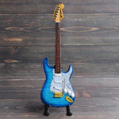 Musical Story 1/3 スケール ミニチュア 楽器 ギター 60s ストラトキャスター アクアブルーの画像