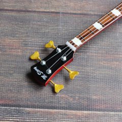 Musical Story 1/3 ミニチュア 楽器 ベース ギター Amber color画像