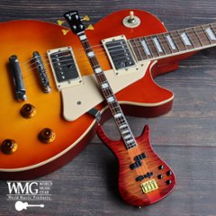 Musical Story 1/3 ミニチュア 楽器 ベース ギター Amber color画像